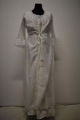 A vintage white nightdress and a peignoir.