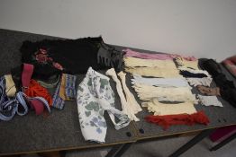 A small lot of ladies vintage items including stockings, tights and similar.