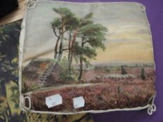 A beautiful collection of silk stocking/ handkerchief cases including hand painted and
