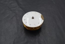 A 19th century verge fusee pocket watch movement, engraved John Manley, Chatham, No1025, retaining