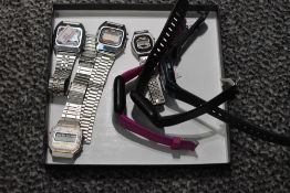 A small selection of digital and later watches including Casio, Ingersoll etc