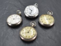 A group of four early to mid 20th century pocket watches, two named Bentima & Smiths, each non