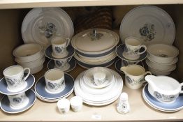 An extensive set of Wedgwood 'Glen Mist' Susie Cooper design, tea and dinner wares, to include