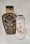 Two West German studio pottery vases including a Carstens daisy design vase AF
