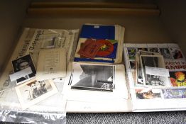 A collection of Ephemera including reproduction Daily Telegraph sinking of the Titanic, vintage
