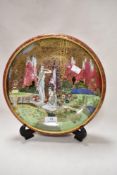 A Hand painted Art Deco Wilton ware(Stoke on Trent) shallow bowl, having gilt heightening and