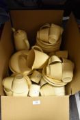 A large collection of Woods ware Jasmine, including cups and saucers, tureen, bowls, jug, coffee pot