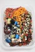 A mixed lot of mixed modern and vintage necklaces.