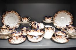 An early 20th century Royal Albert part tea service pattern no.L250