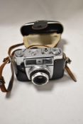An Agfa Agnar camera body with case