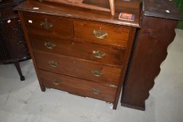 An early 20th Century mahogany chest of two over three drawers