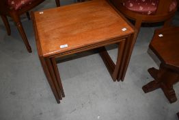 A vintage teak nest of G plan or similar tables