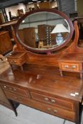 An early 20th Century mahogany dressing table