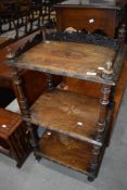 A modern hardwood occasional table in the period style, width approx. 56cm