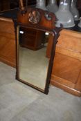 A 19th Century mahogany chippendale style wall mirror