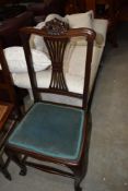 An Edwardian salon chair
