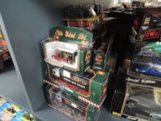 A collection of Corgi and similar Eddie Stobbart diecasts, all boxed