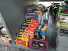 A collection of 1980's and later Dinky and Matchbox diecasts including Super Kings, Coronation