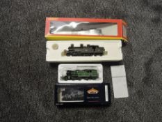 A Hornby 00 gauge R2287 BR Fowler 2-6-4T Class 4P Locomotive Weathered 42322, boxed and a Bachmann