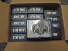 Fifteen Eaglemoss Star Trek Space Craft Diecasts, all in presentation boxes