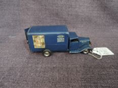 A Triang Minic clockwork and tin plate LNER Van having blue body and cab BB1374