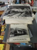 A collection of Argo 33 1/3 and 45RPM Railway related Records including many Steam Locomotives in