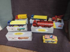 Six Dinky reproduction or repainted Vehicles, all boxed along with a Corgi 97886 Chipperfield Circus
