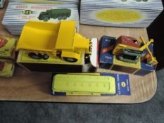 Three Matchbox diecasts, K5 King Size Foden Dump Truck, No1 Major Pack BP Petrol Tanker and No4