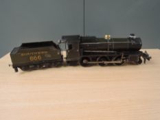 A circa 1920's Bassett-Lowke Clockwork 0 Gauge 2-6-0 Southern Railway Maunsell Class N Loco & Tender
