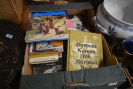 A selection of vintage books of dog interest, of Dachshund, Yorkshire terrier, Great Dane interest