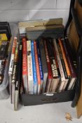 A carton of railway themed books. Included are titles by Paul Atterbury 'Mapping Britains Lost