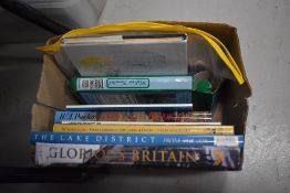 A small carton of mainly Lake District interest books and ephemera including Stirling Moss 'Great