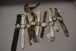 Ten ladies/girls fashion watches, including one Diesel.