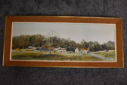 Michael D Barnfather, (20th century), an oil painting, winter farmstead, signed and dated (19)72, 38