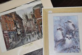 M J Braithwaite, after, a Ltd Ed print, Low Petersgate York, signed and num 1407/2500, 27 x 36cm,
