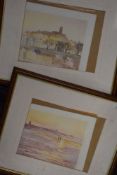 Richard Ward, (20th century), after, a pair of prints, Lancaster, 18 x 28cm, mounted framed and
