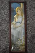 (20th century), a print, portrait Mary Pickford, 65 x 18cm, framed and glazed, 69 x 22cm