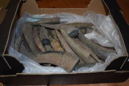 A large quantity of small horns ideal for stick making