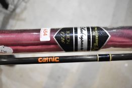 A Shakespeare Woucestershire fly rod 2pc 10ft #9/11 in original sleeve and another 2pc graphite