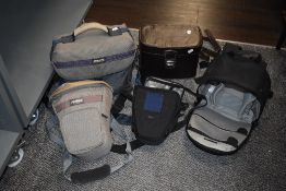 Five camera bags