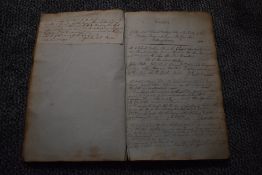Manuscript. Minutes of the Several Church Meetings held at the Vestry of the Meeting House in