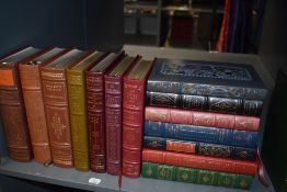 The Franklin Library. American authors. Leather bound, gilt. (14)