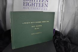 Military interest. 4 Division Royal Engineers Dinner Club. A Collection of Menu Drawings (1953-1991)
