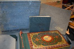 Photograph Albums. Three albums containing images, the other empty. Includes; war-time British