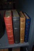The Franklin Library. Science/Philosophy. Leather bound, gilt. (4)