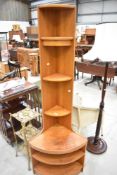 A Vintage G plan style corner shelf