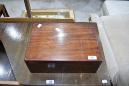 A 19th Century mahogany lap desk