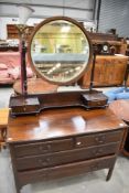 An early 20th Century mahogany dressing table
