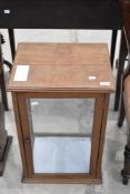 A 19th Century mahogany and glass display case, suitable for Taxidermy etc, approx. 41 x 34 x 61cm
