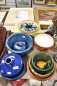 A selection of studio pottery kitchen wares nearly all signed Horner including bowls, plates and